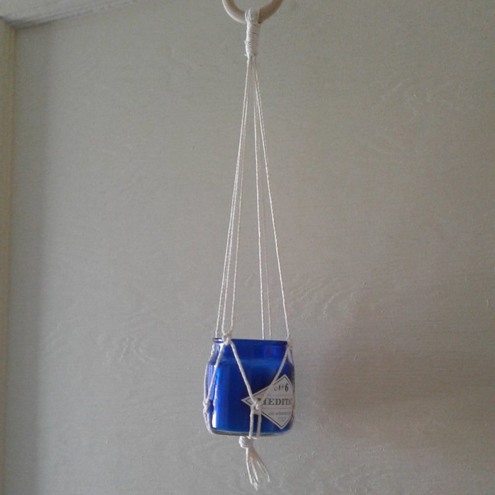4/$28 Adorable cotton plant/candle holder - Picture 2 of 8